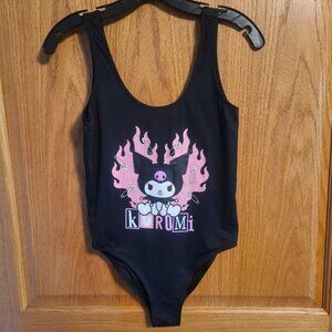 Kuromi Rue21 Women’s Bodysuit Black & Pink NWT